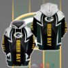 Nfl Green Bay Packers Black Yellow 3D Hoodie