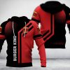 Burger King Black Red 3D Hoodie