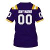 Personalized Lsu Tigers Sec Nike Purple Custom 3D Shirt