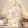 Pokemon Galarian Slowpoke Fleece Hoodie Blanket